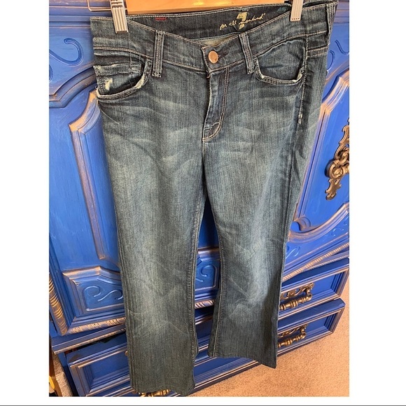 💜 7 For All Mankind Light Distress Size 26 - Picture 1 of 2